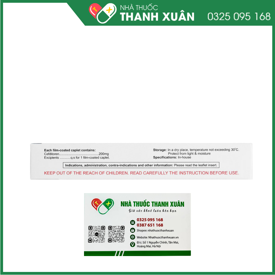 Thuốc Cefriven 200 - điều trị các nhiễm khuẩn đường hô hấp